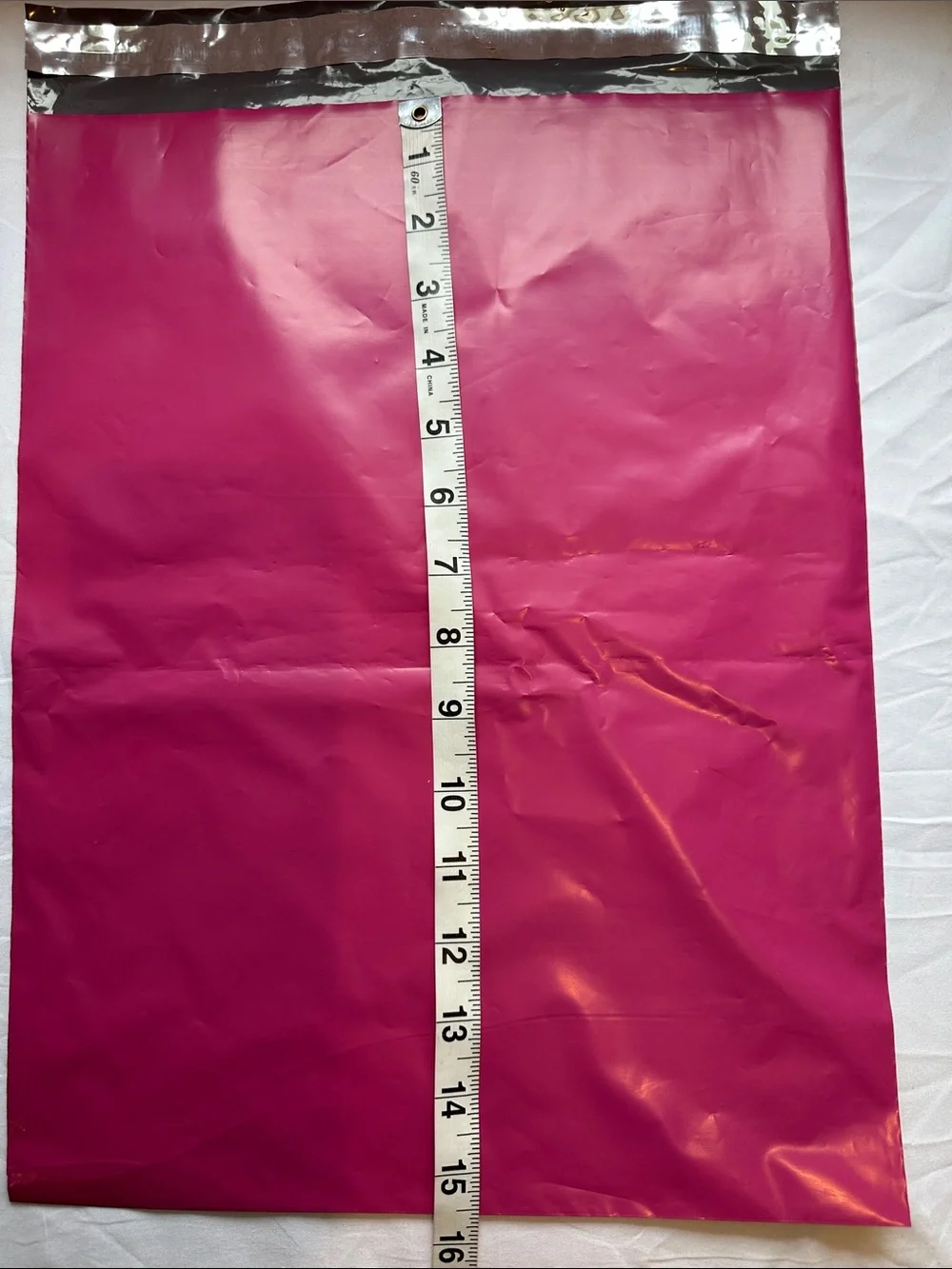 Solid Hot Pink Poly Mailers 12